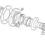 Simering roata spate Case IH, David Brown