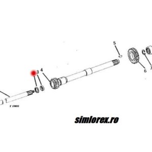 Simering priza putere John Deere 28,56×41,23×6,35