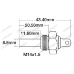 Senzor temperatura  Fendt , Renault