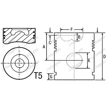 Piston motor tractor New Holland  54/33-341,  118094740