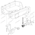 Bucsa punte fata tractor Massey Ferguson 3712072M1, 486-58