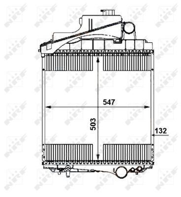 Radiator tractor John Deere NRF 54109, NRF54109, 54109 AL156285, AL156287, AL157246, AL157248, AL161523, AL163357, AL164429, AL164431, AL168726, AL171542, AL176361, CR1729000P,