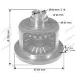 Carcasa diferential spate completa Fiat B70765, 5117236, 87523515, 5173246, 4997231