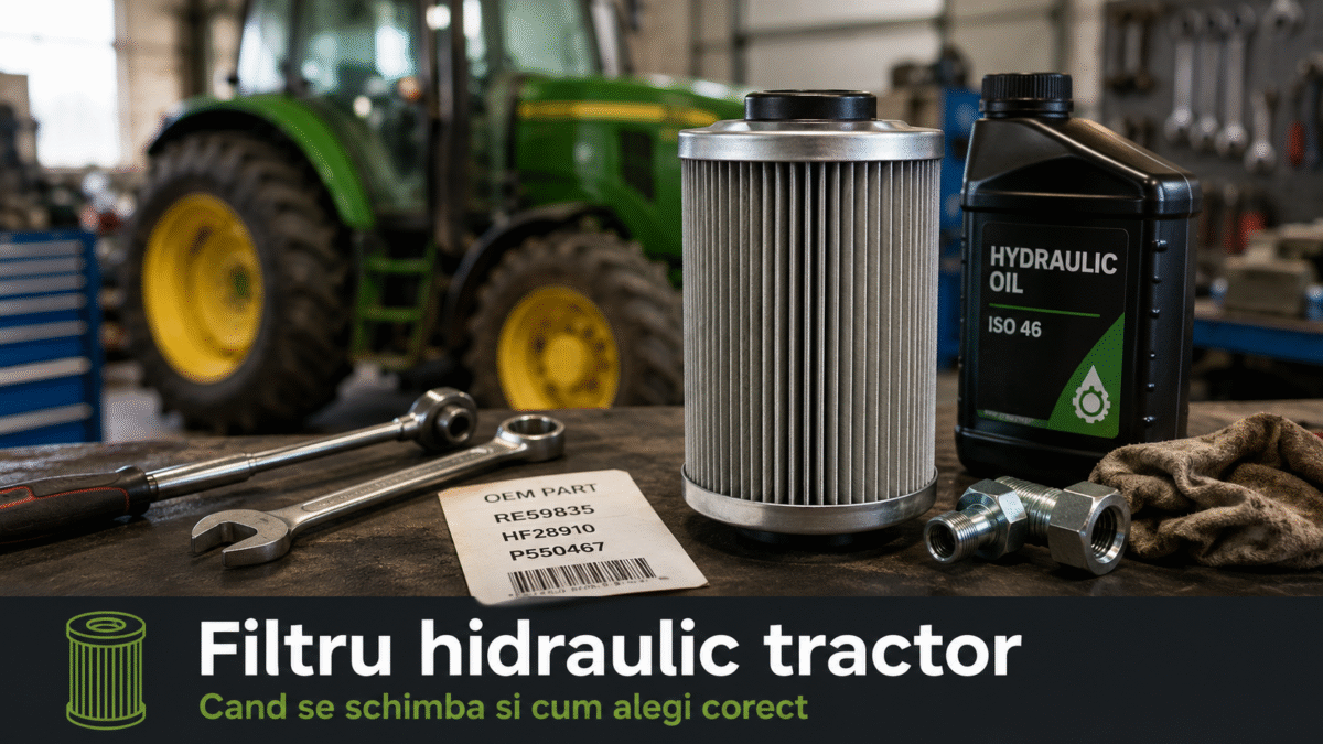 Filtru hidraulic tractor: cand se schimba si cum alegi corect