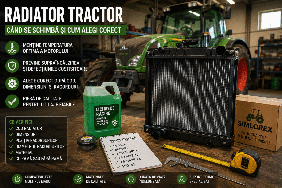Radiator tractor: cand se schimba si cum alegi corect